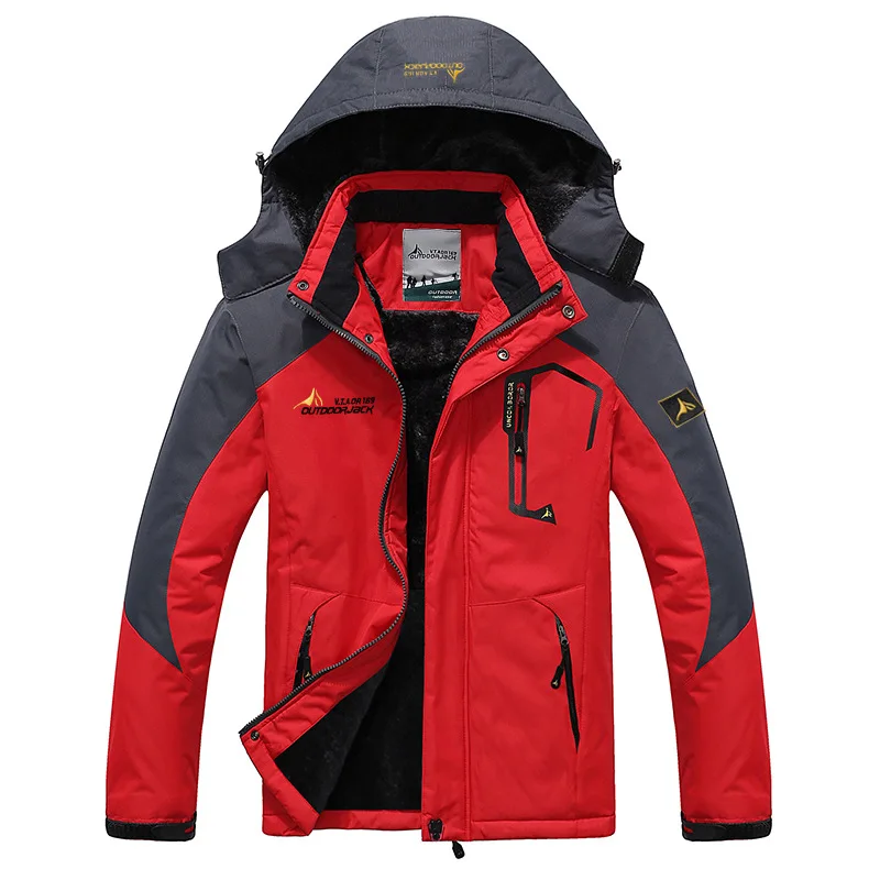 

Winter Parka Men Windbreaker Plus Velvet Thick Warm Windproof Fur Coats Male Military Hooded Anorak Jackets Men's Winter Jackets