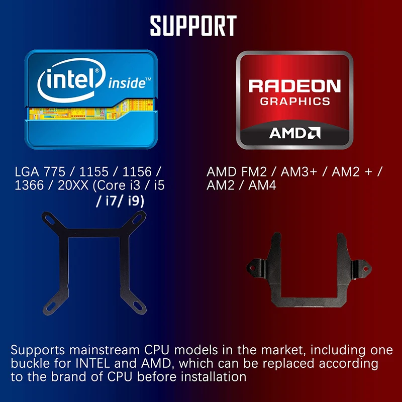 Кулер Aigo AIO RGB для процессора высокопроизводительный радиатор с водяным