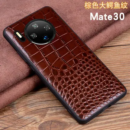 4 Модные крокодиловые аксессуары для телефонов, чехол для huawei mate 30, тонкая задняя защитная оболочка для huawei mate 30 Pro 30Pro - Цвет: 4