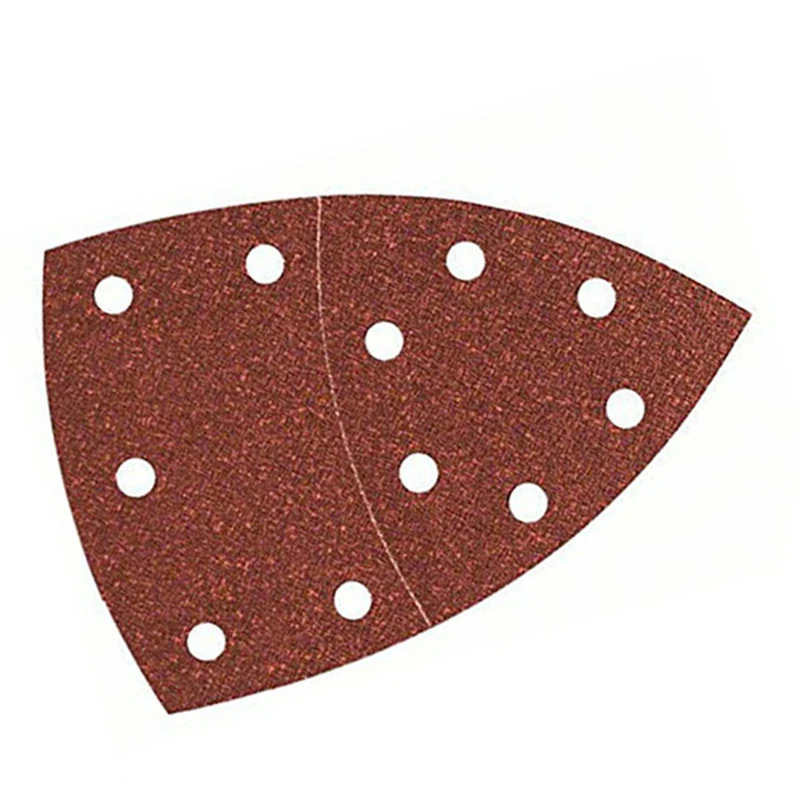 

10pcs/set Triangle Sanding Sheets Sandpaper Disc Kit For Bosch PSM 100A Detail Palm Sanders Abrasive Tools
