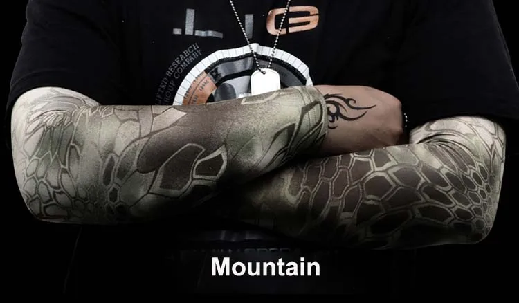 Высокая эластичность Мультикам камуфляж без рукавов Лето рука теплее сp