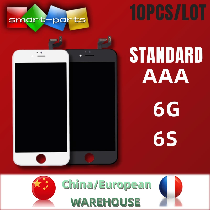 10 шт. Доставка из Китая/Европы класс AAA ЖК дисплей для iPhone 6 6S Сенсорное стекло