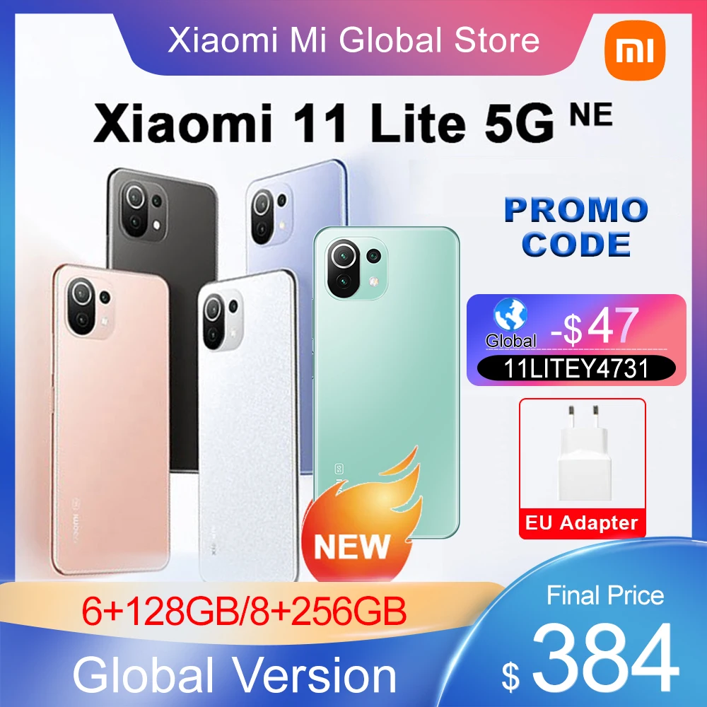 

Смартфон Xiaomi 11 Lite, телефон, 6 ГБ/8 ГБ ОЗУ, 128 Гб/256 Гб ПЗУ, Восьмиядерный процессор Snapdragon 778G, камера 64 мп, 90 Гц, 4250 мАч