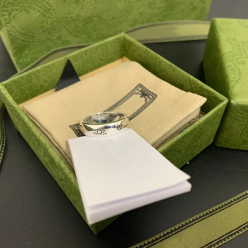 925 пробы Серебряное кольцо роскошного бренда изысканное Оригинальное ретро
