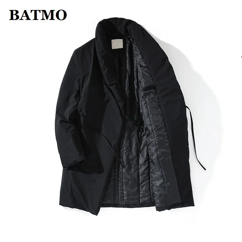 

BATMO 2019 new arrival winter thicked parka men,men's winter warm jacket,coat men,men's trench coat 0696