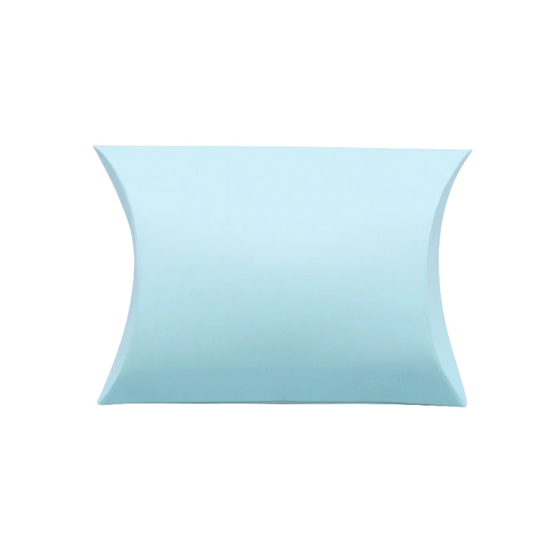 Blue 50 шт., новинка, бумажная подушка, Подарочная коробка, коробки для конфет, аксессуары для поставки, свадебные украшения, подарочные коробки - Цвет: Blue