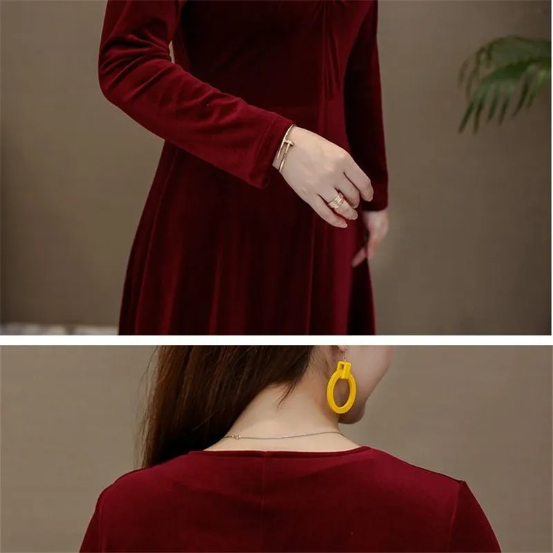 Мама элегантная облегающая юбка большого Размеры платье Для женщин 2019 осенью