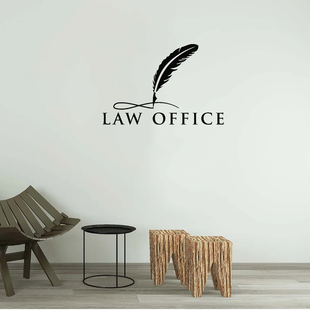 Современные офисные настенные Переводные картинки с надписью юстиции весы и