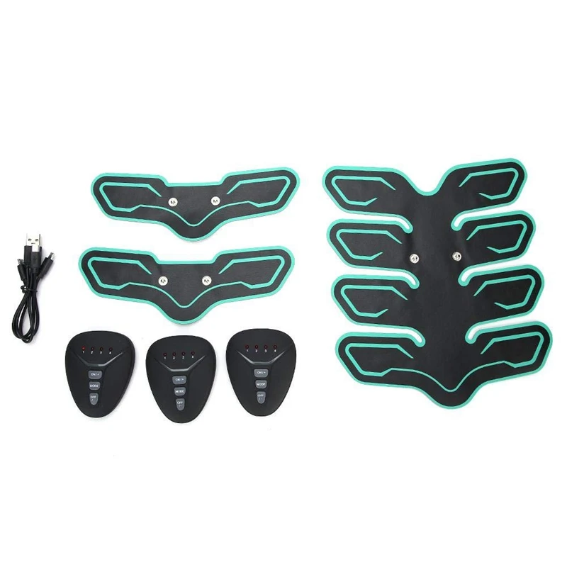 

Abs Stimulator Muscle Trainer Rechargeable Abs Stimulator for Abdomen Arm Leg Training Home Office Exercise Unisex