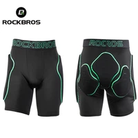 rockbros snowboard padded short protection breathable wicking soft sport cycling skiing sbr shock absorption protection shorts