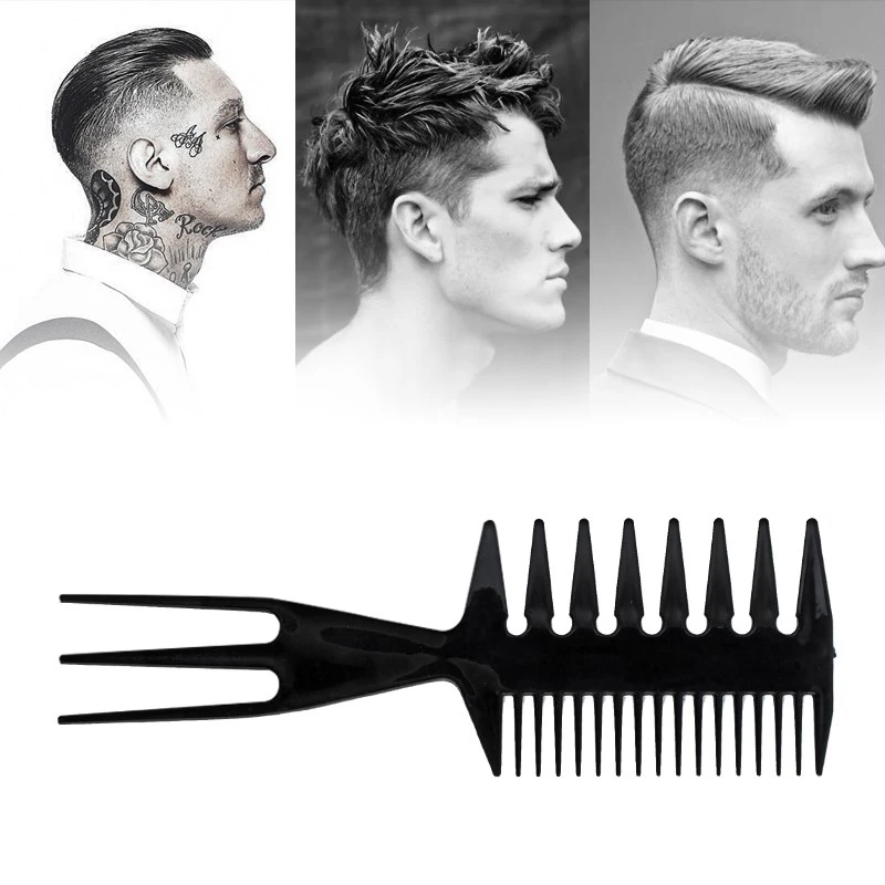 HOT!4PCS Professional Double Side Tooth Combs Fish Bone Shape Hair Brush Barber Dyeing Cutting Coloring Man Hairsty | Красота и