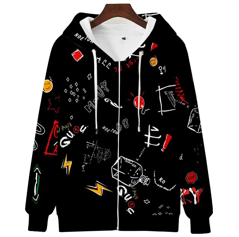 

High-Quality 3D Printed Hip Hop Zipper Hoodies Women/Men Fashion Long Sleeve Hooded Sweatshirt 2020 Hot Sale Streetwear Clothes