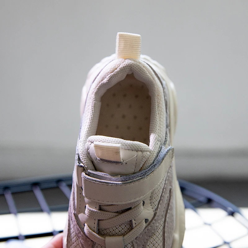 RUMRAM Kids Shoes For Girl Boy Winter Autumn Summer Genuine Leather Air Mesh Breathable Fashionable Walking School | Детская одежда и