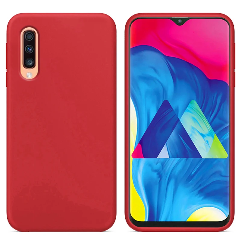 Роскошный жидкий силиконовый чехол для samsung Galaxy A70 SM A7050 мягкая задняя крышка