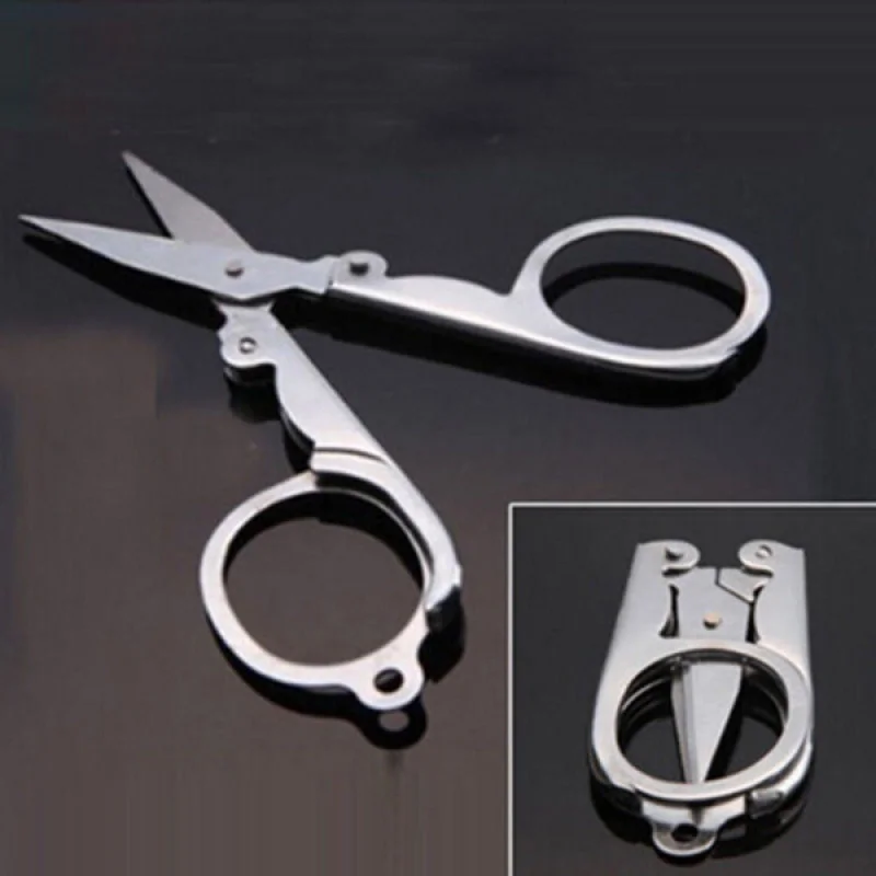 

Portable Mini Folding Scissors Emergency Can Be Used As A Key Chain Decoration and Travel/Thread/Tailor Scissors Fashion Gadget