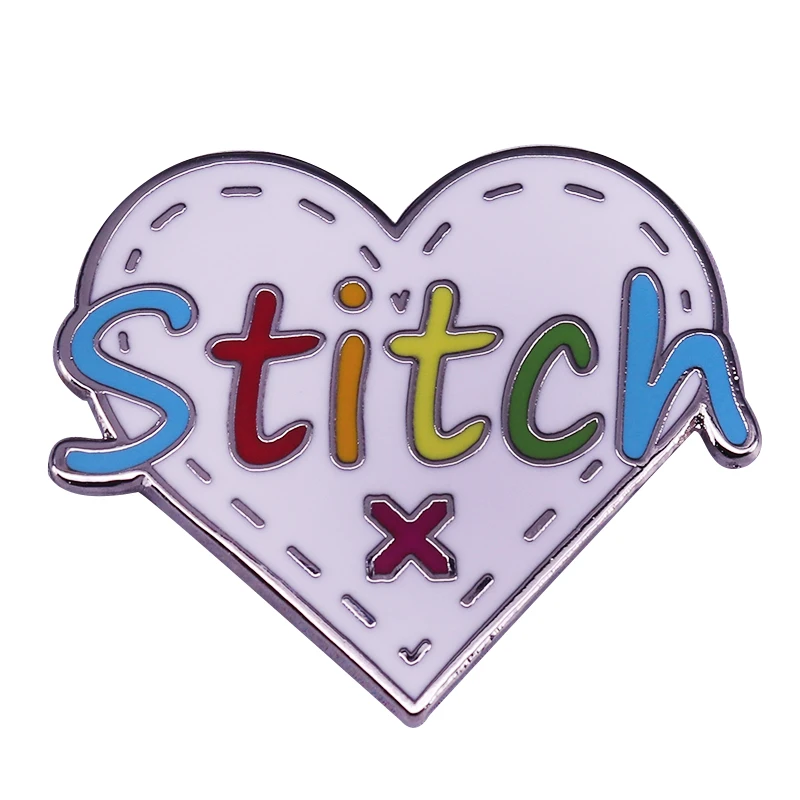 Стежок искусство Эмаль Булавка Радуга швейная брошь Идеальный вышивка одеяло