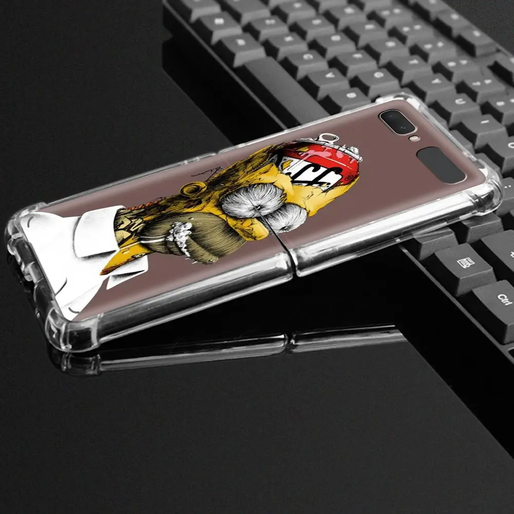 

The Simpsons Phone Case for Samsung Galaxy Z Flip Samsung Z Flip 5G Airbag Shockproof Soft Silicone Cover Shell