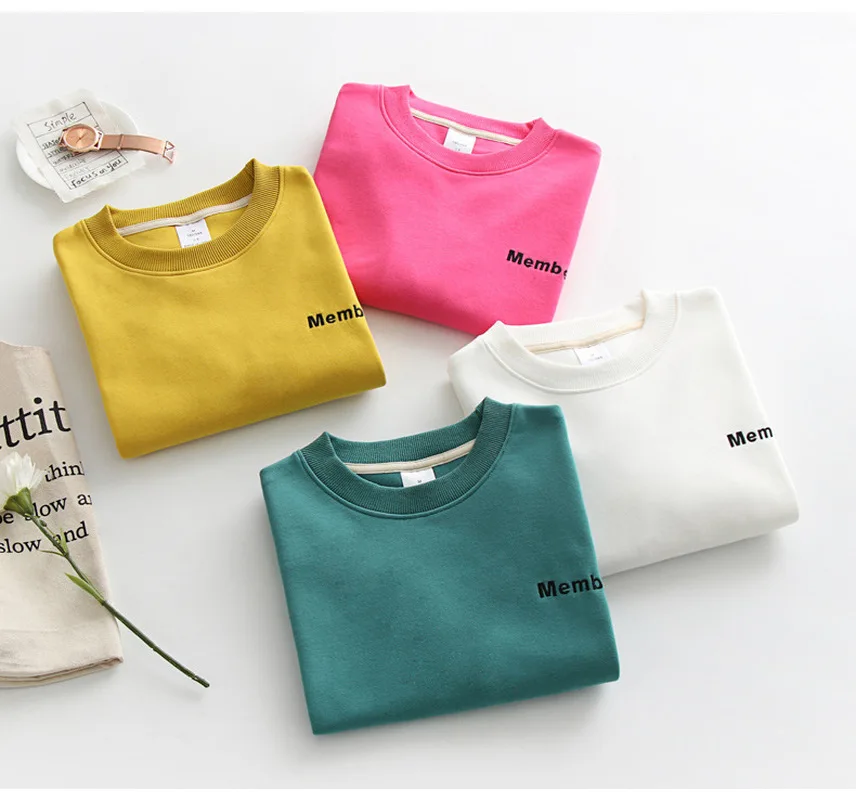 

Осень 2020 Женская толстовка с длинным рукавом в Корейском стиле с буквенным принтом женская Повседневная Толстовка с круглым вырезом