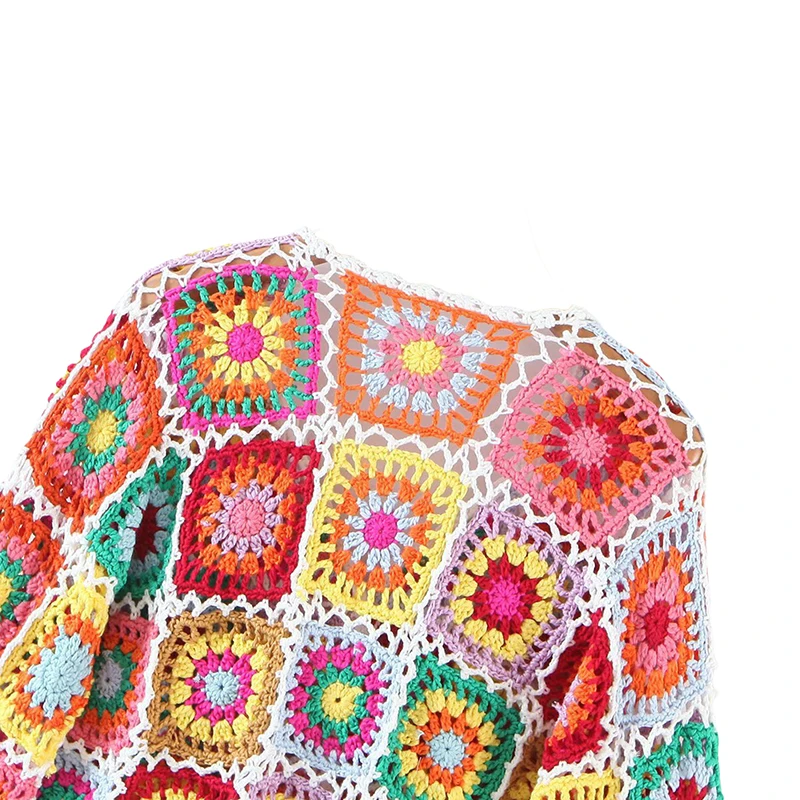 

Women Casual Long Sleeve Cardigan Sweaters Fashion Contrast Color Single-breasted Short Style Knitted Coat Knitwear Autumn New