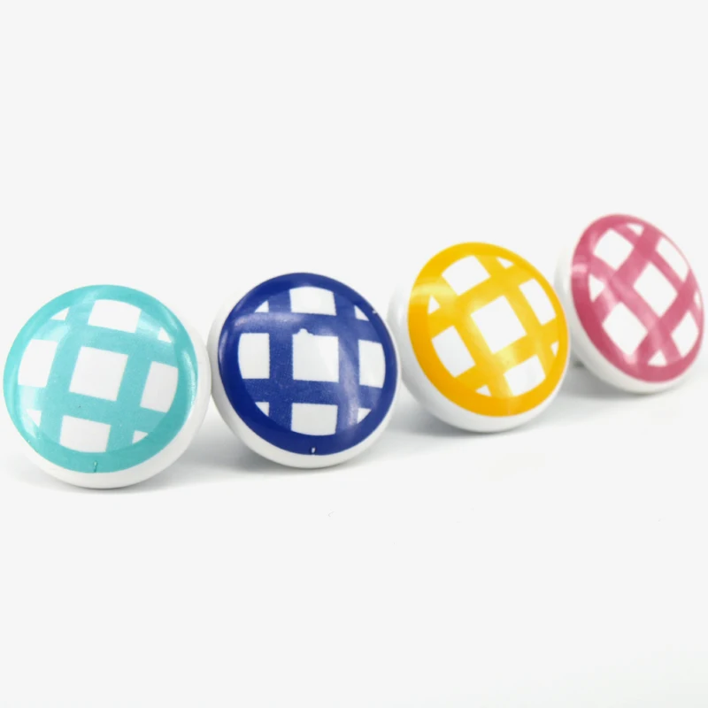 1х Современная романтическая круглая мебельная керамическая ручка для шкафа