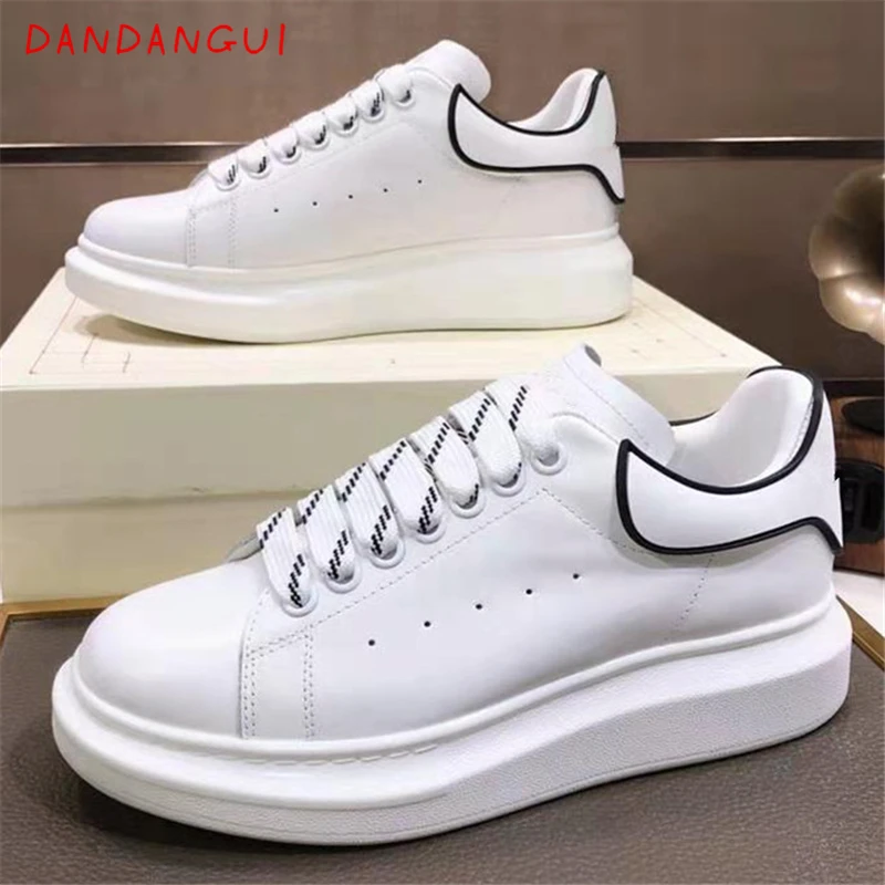 

Кроссовки унисекс из натуральной кожи, на платформе