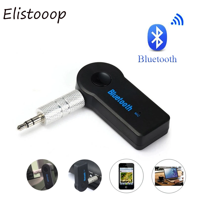 Гарнитура громкой связи для автомобиля Bluetooth 5 0 музыкальный приемник 3 мм