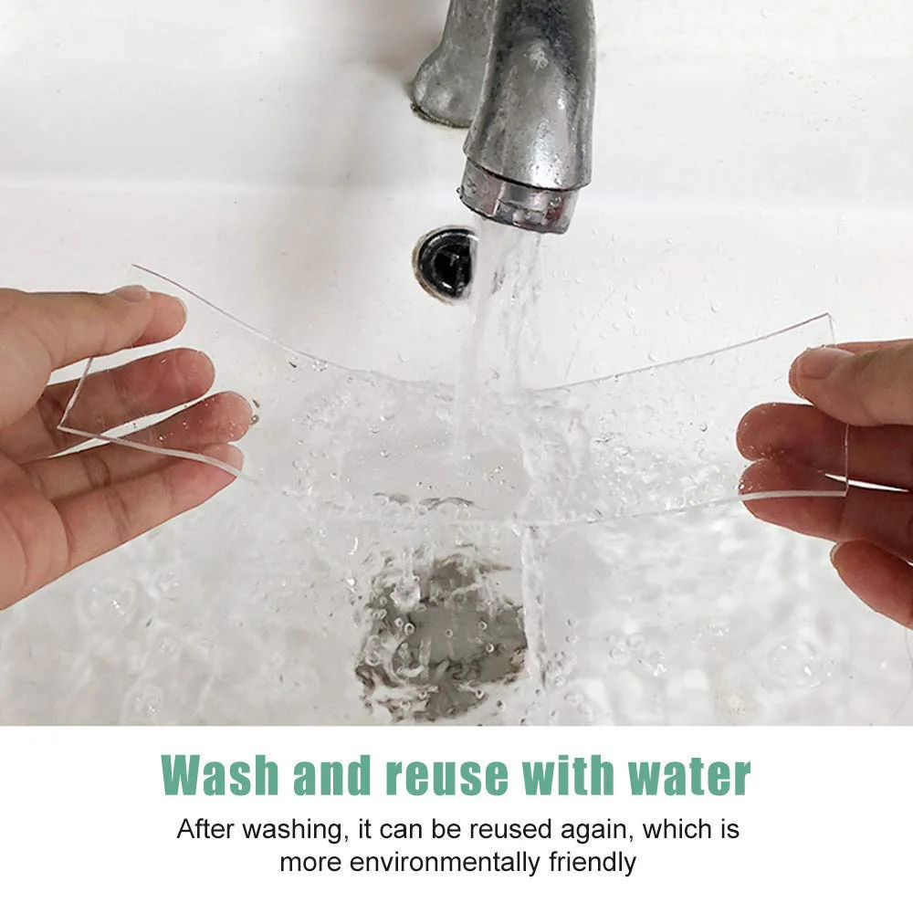 Многоразовая Толстая двухсторонняя прочная клейкая лента 1/2/3/5 м нано-волшебная