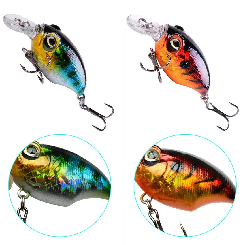 

Fishing Lure 6cm 8.4g Floating Crankbaits Artificial plastic Hard bait minnow Bass Wobblers For Trolling carp Fishing Tackle