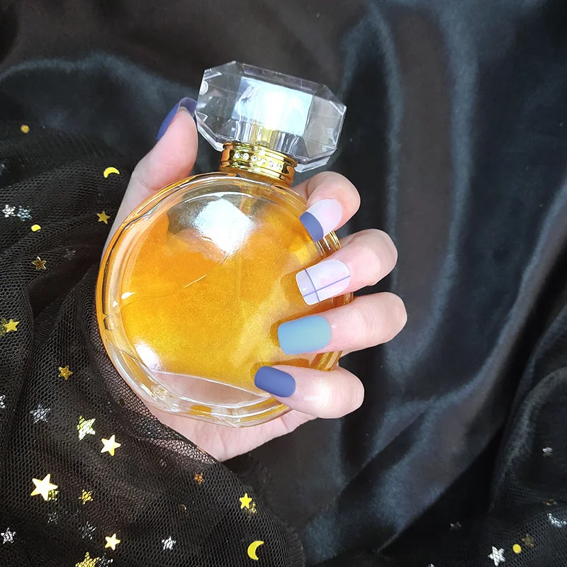 

24Pcs Gray Blue False Nails Medium Hit Color Fake Nails Press On Nails with Glue Nails Accessories Manicure Nail Art Tools