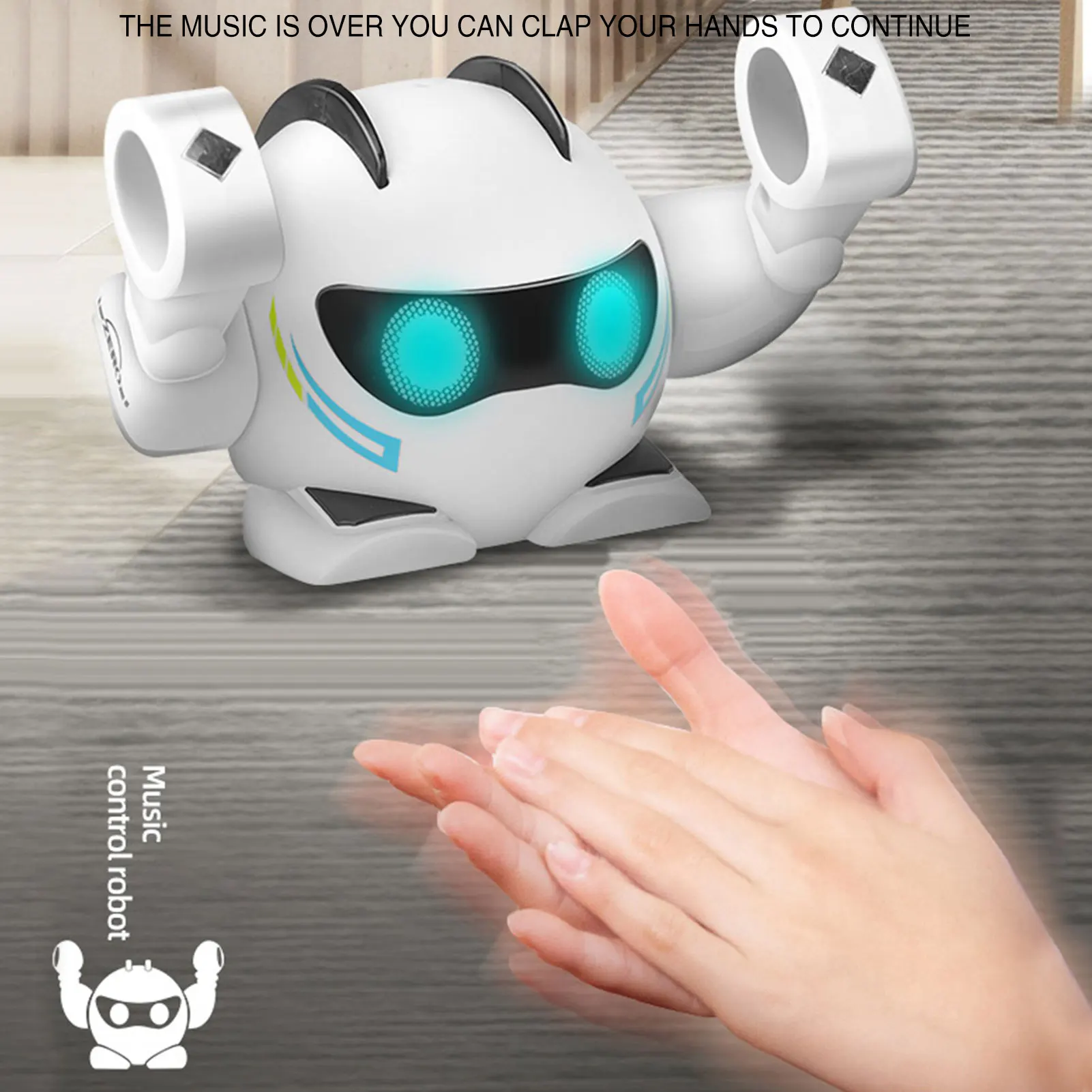 

K24 Smart Robot Toy With Soft Light Music Cute Smart Robots Can Dance Voice For Kids Gift Interactive Robots Toys