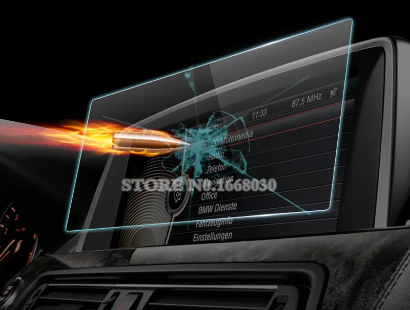 Защита экрана из закаленного стекла малого размера для GPS навигации BMW 1 2 3 4 серии