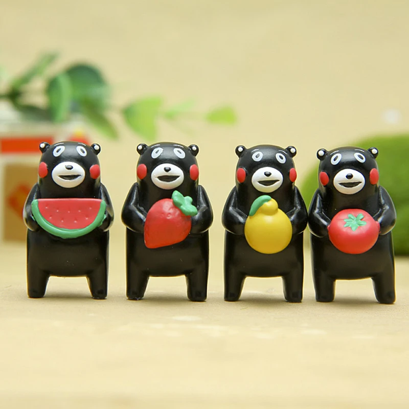 1 шт. 3 см японский мультяшный талисман Kumamon рисунок милый фруктовый стиль Кумамон