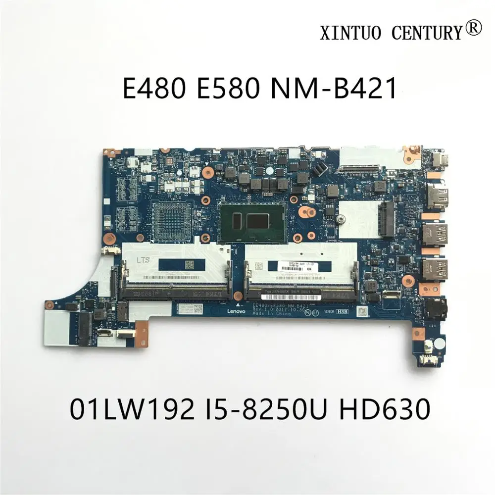 01LW192 для Lenovo Thinkpad E480 E580 материнская плата ноутбука EE480 EE580 NM B421 W/ SR3LA i5 8250U DDR4 HD630 100%