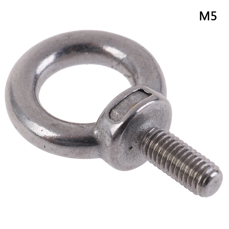 M5 1 шт., новинка, M4, M5, M6, M8, 304, нержавеющая сталь, морские подъемные винты, кольцевая петля, отверстие для окуляра, Прямая поставка - Цвет: M5
