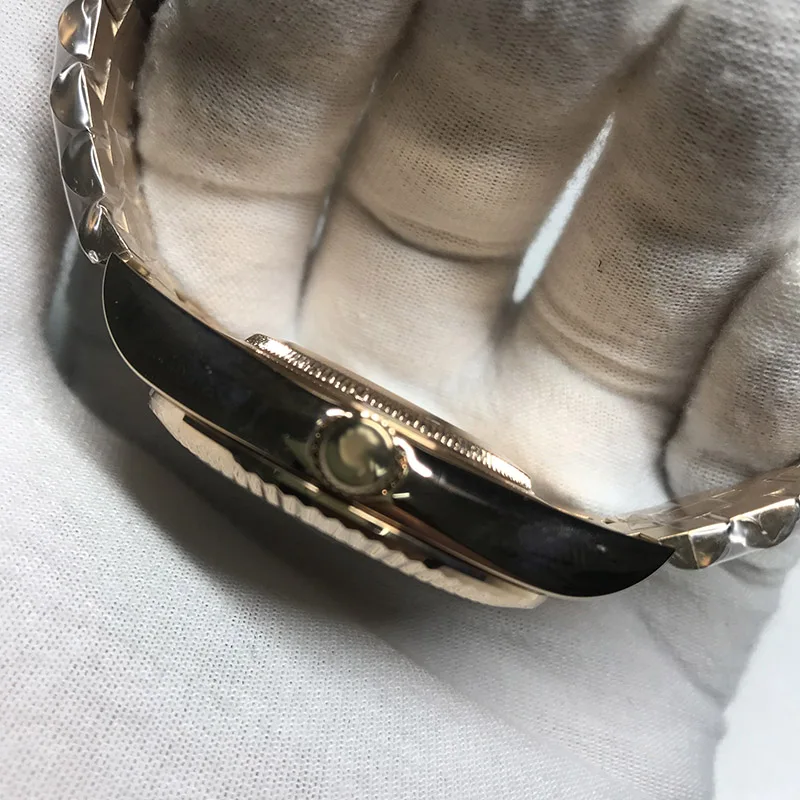 Часы мужские из нержавеющей стали Роскошные автоматические наручные розового