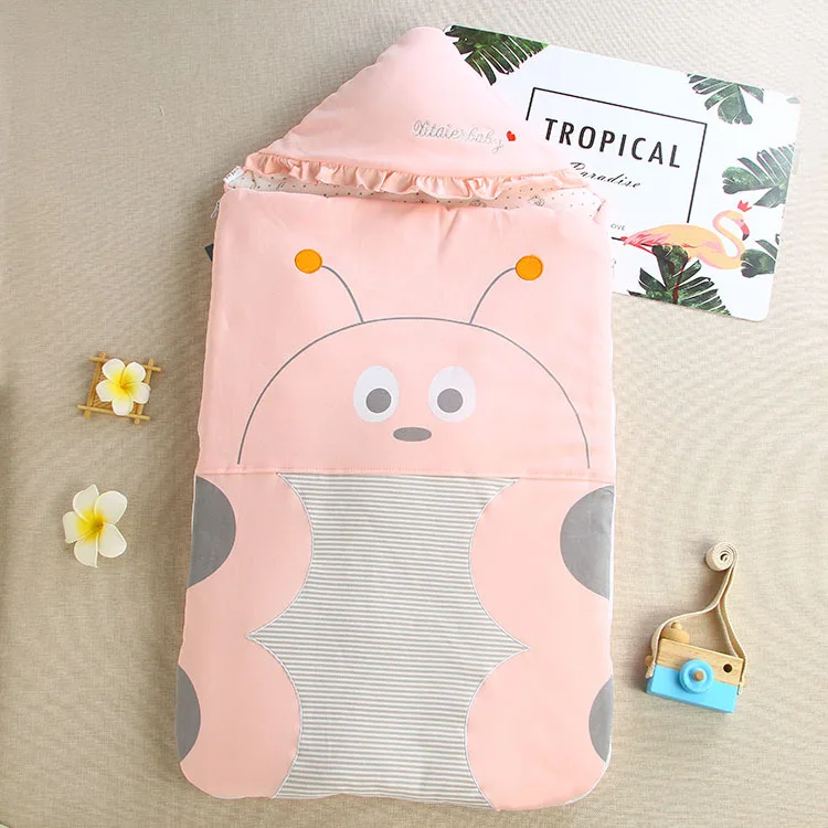 Мягкий спальный мешок из чесаного хлопка для новорожденных Пеленальный