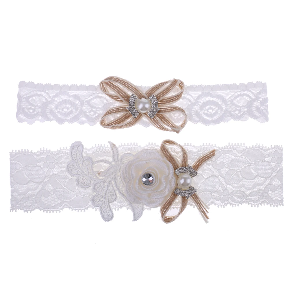 Свадебный белый цветочный кружевной подвязка набор Keepsake & Toss аксессуары для
