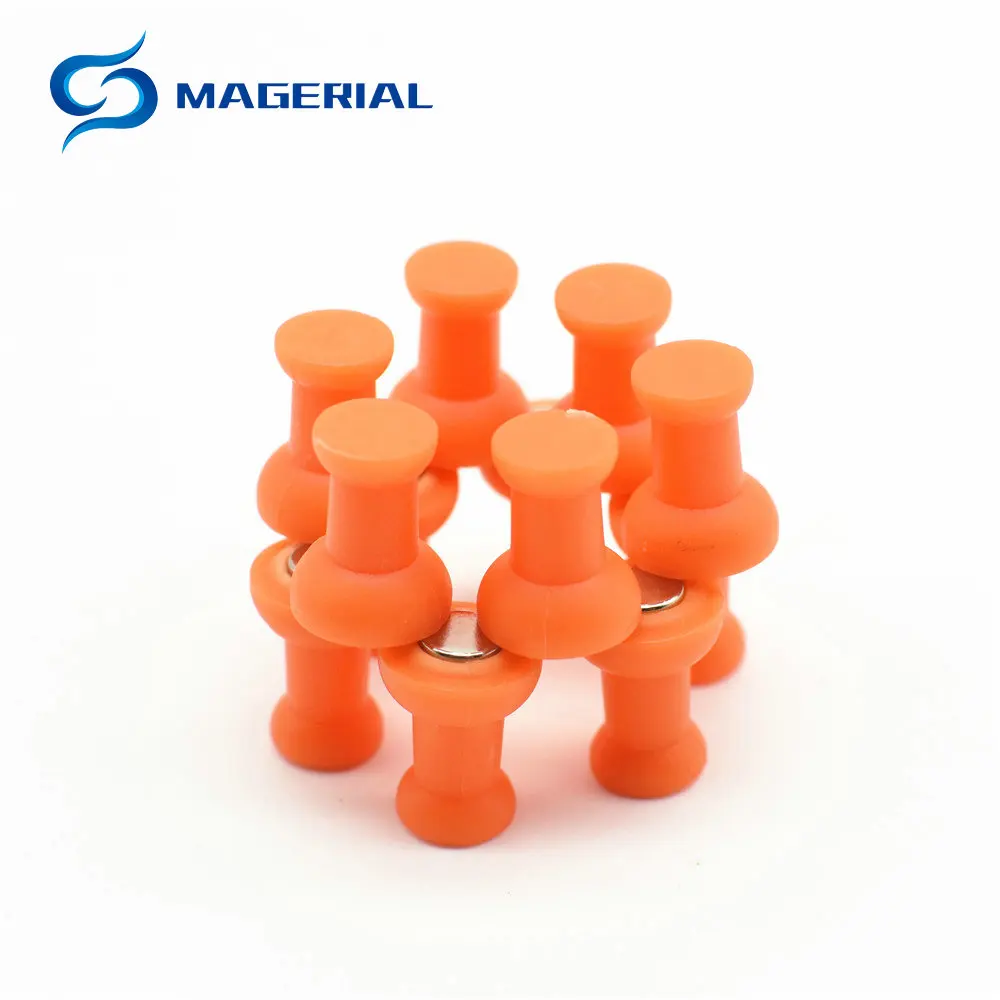 50 магнитных штифтов 8 в ассортименте прозрачные многоцветные стиле Pawn 4 для дома