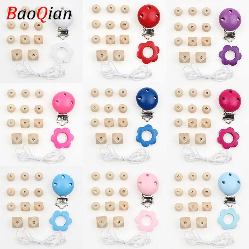 Набор из 9 натуральных деревянных необработанных детских игрушек деревянные