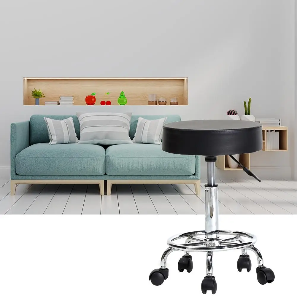 

360° Rotating lift back high stool home fashion creative beauty round bar chair