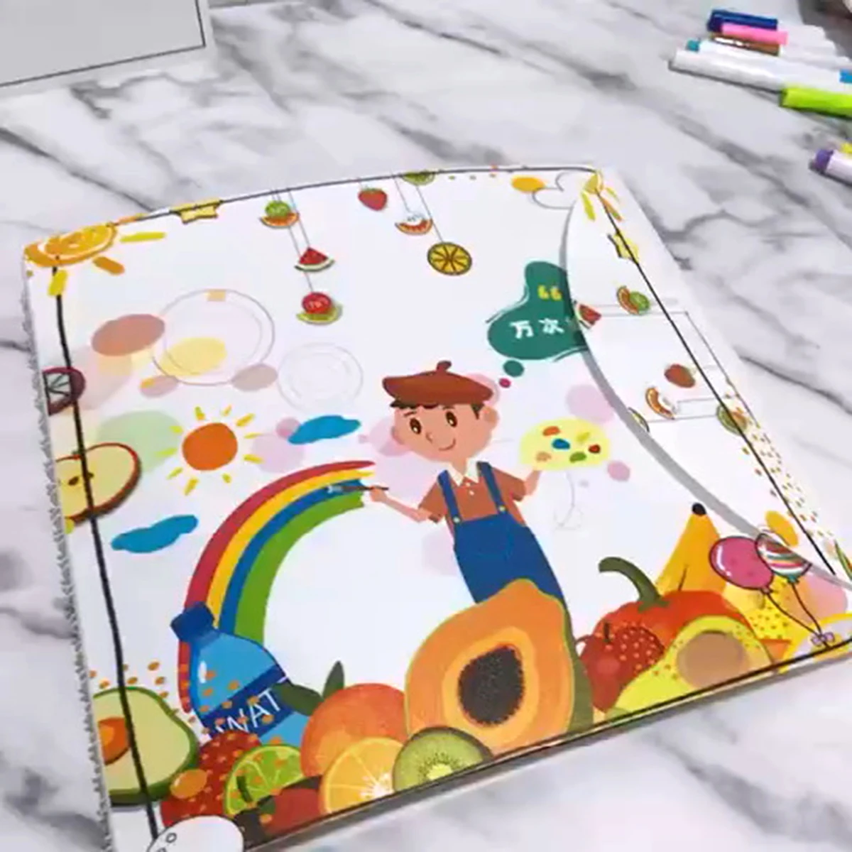 Портативная стираемая Накладка для рисования многоразовые блокноты 8x8 дюймов