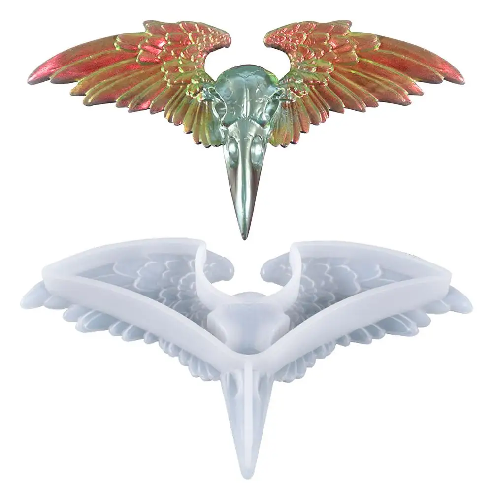 

Eagle Angel Wings Moulds Decorative DIY Silicone Wings Mould Exquisite Crystal Jewelry Pendant For Christmas Thanksgiving Gift