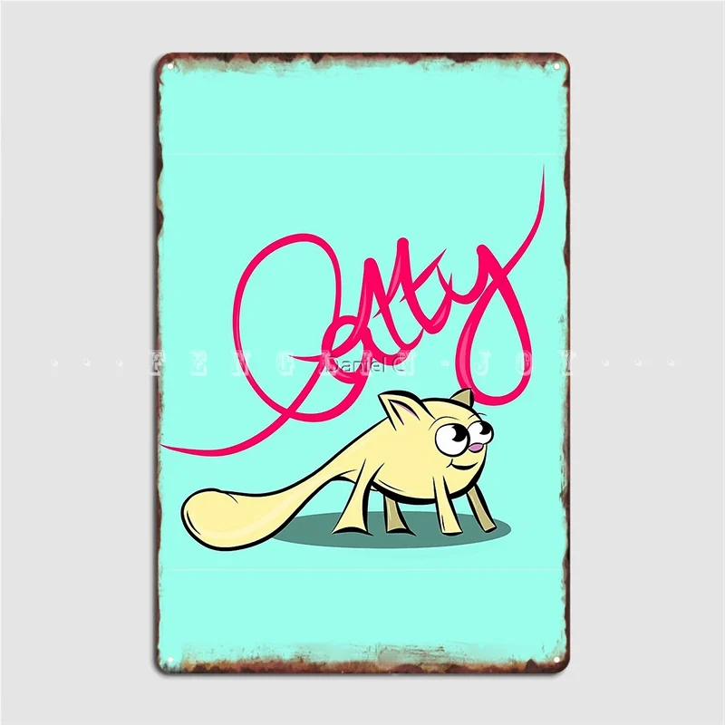 

Металлический знак кошки, кинотеатр, индивидуальное украшение для гаража, киноплакаты