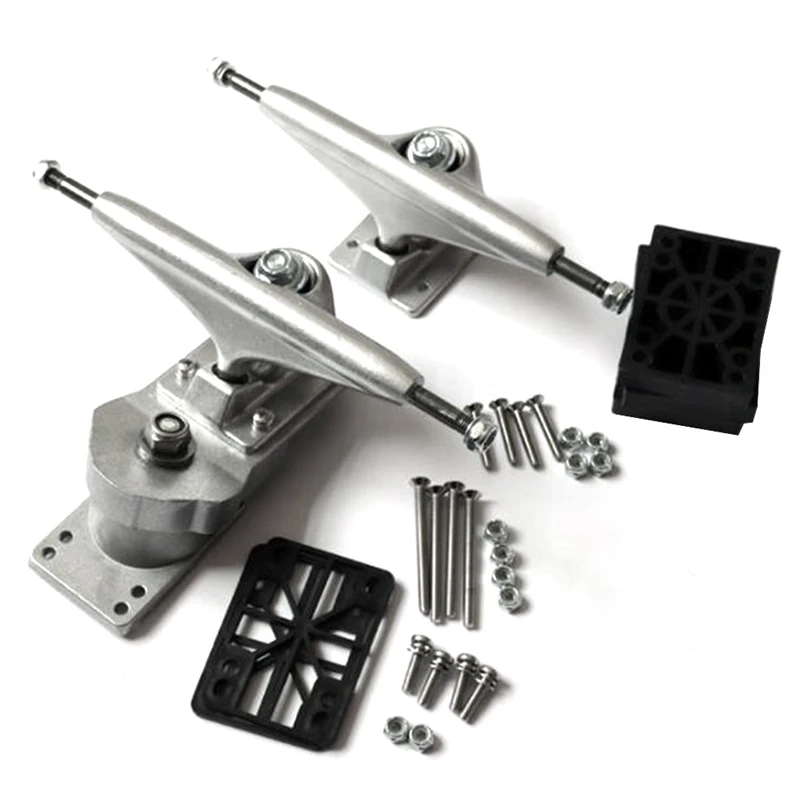 

Surf Skateboard Trucks Adapter Surf Skate Bridges Spring Bracket Complete Set with Risers Bolts 6.25Inch Trucks