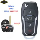 DIYKEY GQ43VT20T Модифицированная флип-карта с 4 кнопками 315 МГц G-чип для Toyota Highlander Sequoia Sienna Tacoma Tundra