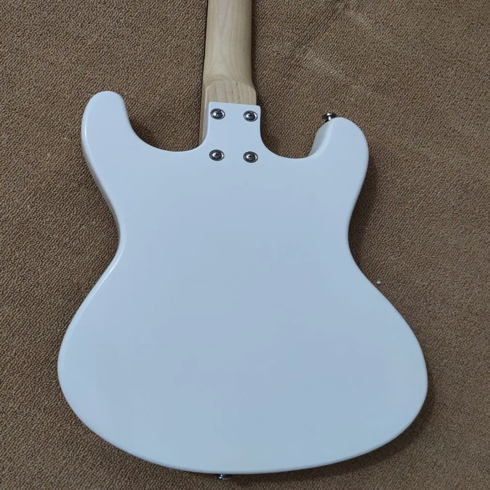 Высококачественная электрическая гитара белая рукоятка вибратора серебристая