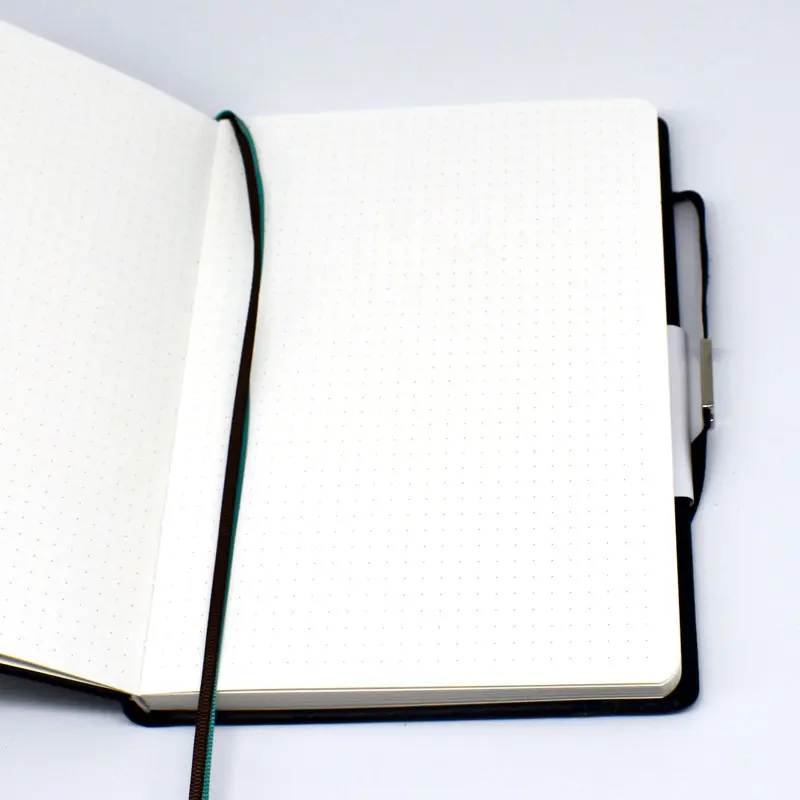 

New Arrived Bullet Dotted Journal Paper A5,Leather Softcover, 160 Pages, Ivory White Paper 100 GSM, Notebook Hand-made Diary 4.7