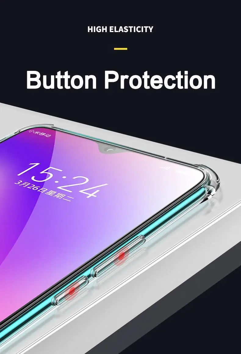Ударопрочный чехол для Xiaomi Redmi Note8 Pro Note7 Note6, мягкий чехол из ТПУ для Redmi 7A K20 Redmi Note5 4X, силиконовый чехол