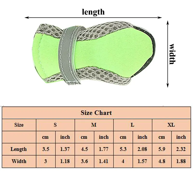 

4Pcs/set Pet Dog Rain ShoesDog Booties Rubber Portable Anti Slip Waterproof Dog Cat Rain Shoes Autumn and Winter S/M/L/XL