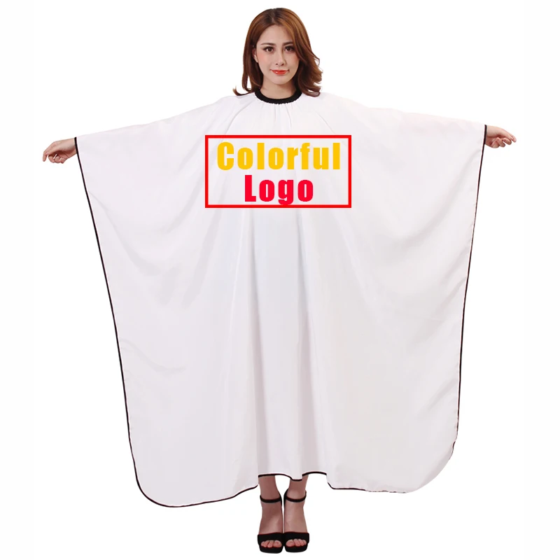 Парикмахерская накидка с индивидуальным логотипом искусственные волосы фартук